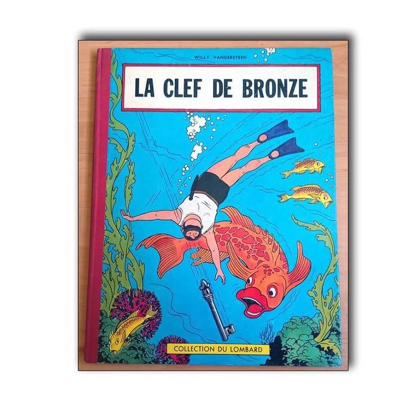 Bob et Bobette - La clef de bronze - Collection du Lombard - Cartonné - EO - (1957) Bob et Bobette - La clef de bronze - Collection du Lombard - Cartonné - EO - (1957)