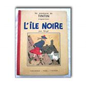 Tintin T7 - L´île noire (A5) - C - N&B - Réédition - (1938)