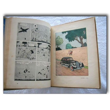 Tintin T7 - L´île noire (A5) - C - N&B - Réédition - (1938)