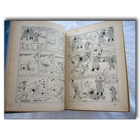 Tintin T7 - L´île noire (A5) - C - N&B - Réédition - (1938)