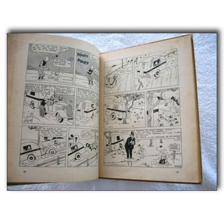 Tintin T7 - L´île noire (A5) - C - N&B - Réédition - (1938)