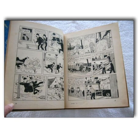 Tintin T7 - L´île noire (A5) - C - N&B - Réédition - (1938)