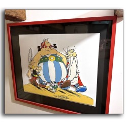 Plaque émaillée "Astérix" / Uderzo / Signée