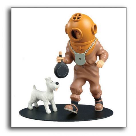Tintin scaphandrier / 23 Cm /