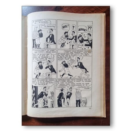 Tintin / Le lotus bleu / 1939 / Dos A9