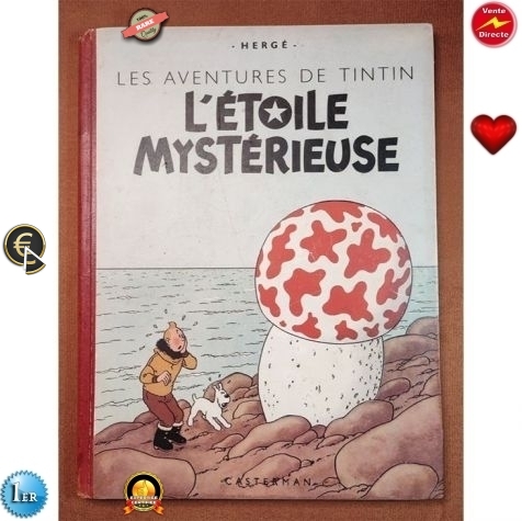 Tintin T10 - L'étoile Mystérieuse (A18) - C - 1 Album - EO - 1942
