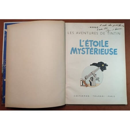 Tintin T10 - L'étoile Mystérieuse (A18) - C - 1 Album - EO - 1942