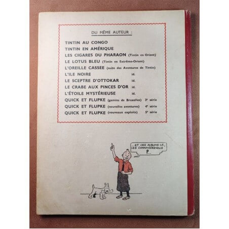 Tintin T10 - L'étoile Mystérieuse (A18) - C - 1 Album - EO - 1942