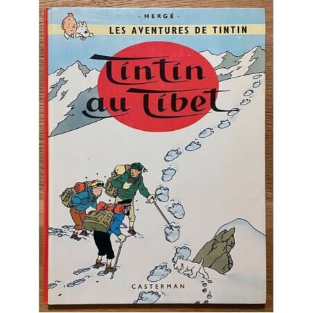Tintin T20 - Tintin au Tibet (B42) - C + Avec dédicace de Hergé + photo - Réédition - (1975)