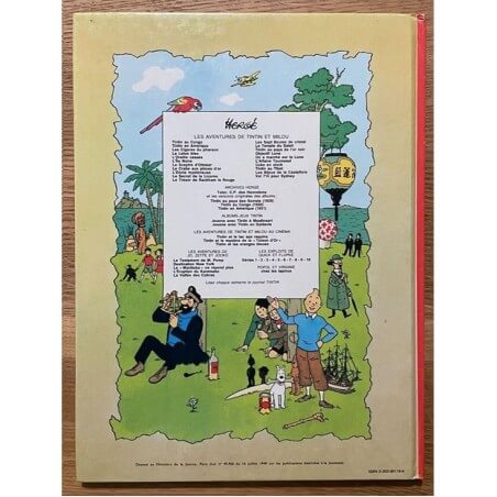 Tintin T20 - Tintin au Tibet (B42) - C + Avec dédicace de Hergé + photo - Réédition - (1975)