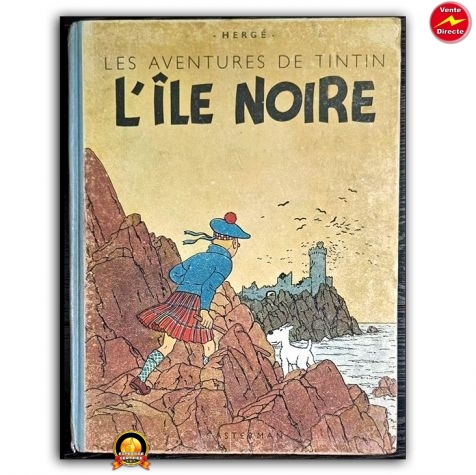 Tintin T7 - L'Ile Noire (A23 bis) - C - 1 Album - Reprint - 1944
