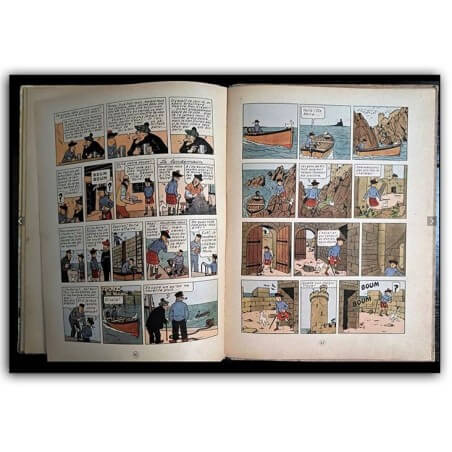 Tintin T7 - L'Ile Noire (A23 bis) - C - 1 Album - Reprint - 1944
