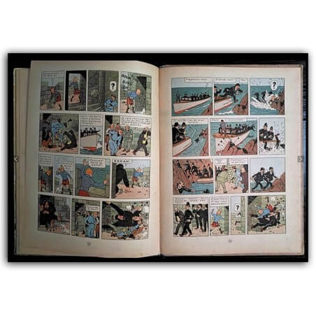 Tintin T7 - L'Ile Noire (A23 bis) - C - 1 Album - Reprint - 1944