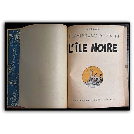 Tintin T7 - L'Ile Noire (A23 bis) - C - 1 Album - Reprint - 1944