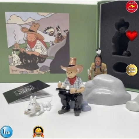 Moulinsart - Figurine-jouet Figurine Moulinsart 29260 - Tintin en Amérique / Indien - 2022