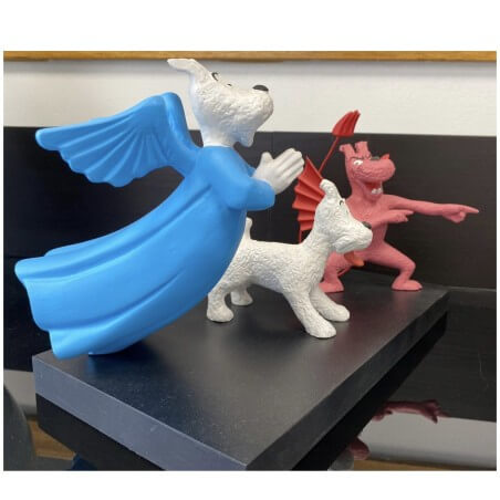 Hergé - Statuette Leblon-Delienne - La tentation de Milou - (1991)
