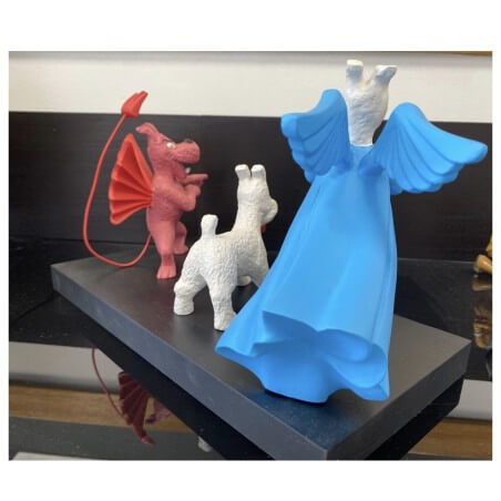 Hergé - Statuette Leblon-Delienne - La tentation de Milou - (1991)