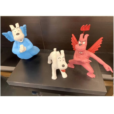 Hergé - Statuette Leblon-Delienne - La tentation de Milou - (1991)