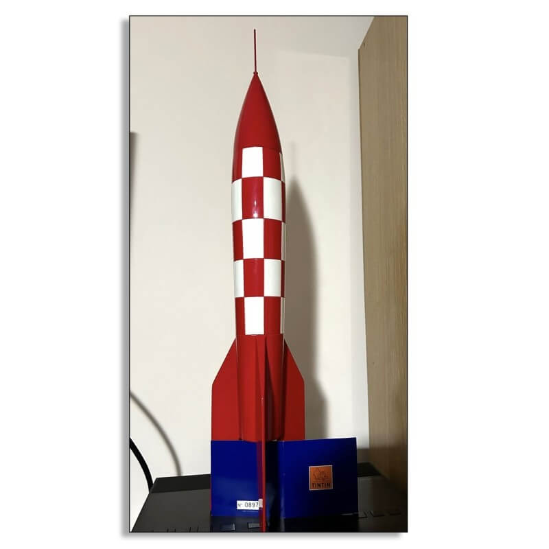 Moulinsart / Statuette Moulinsart 46970 / La fusée XFLR-6 / Bois Moulinsart / Statuette Moulinsart 46970 / La fusée XFLR-6 / Bois