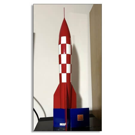 Moulinsart / Statuette Moulinsart 46970 / La fusée XFLR-6 / Bois