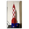 Moulinsart / Statuette Moulinsart 46970 / La fusée XFLR-6 / Bois