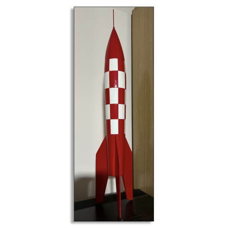 Moulinsart / Statuette Moulinsart 46970 / La fusée XFLR-6 / Bois
