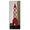 Moulinsart / Statuette Moulinsart 46970 / La fusée XFLR-6 / Bois