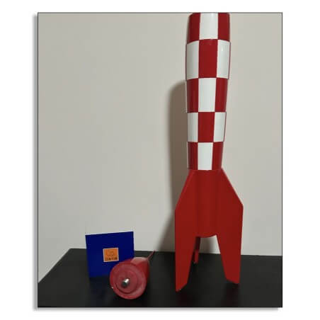 Moulinsart / Statuette Moulinsart 46970 / La fusée XFLR-6 / Bois