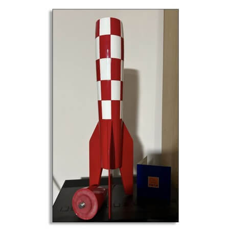 Moulinsart / Statuette Moulinsart 46970 / La fusée XFLR-6 / Bois