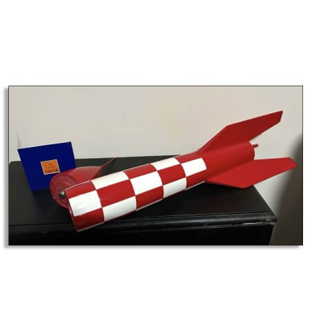 Moulinsart / Statuette Moulinsart 46970 / La fusée XFLR-6 / Bois
