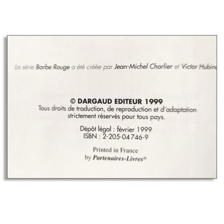 Barbe Rouge T32 - L'Ombre du Démon + dédicace couleur - C - 1 Album - EO - 1999