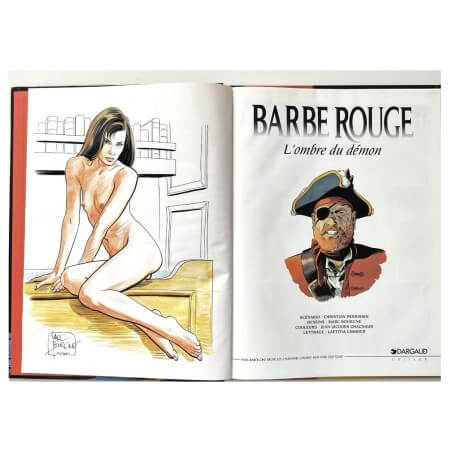 Barbe Rouge T32 - L'Ombre du Démon + dédicace couleur - C - 1 Album - EO - 1999