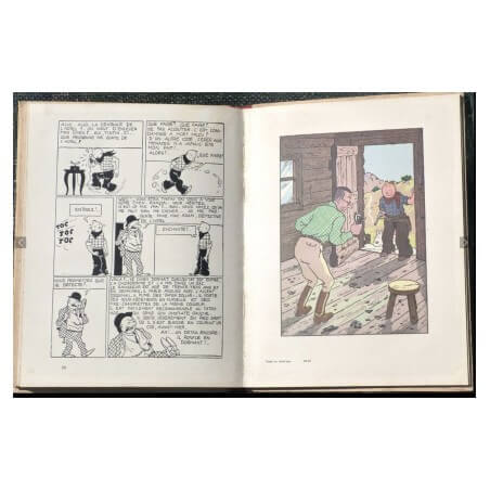 Tintin T3 - Tintin en Amérique N&B (A8) - C - 3e édition - 1 Album - 1939