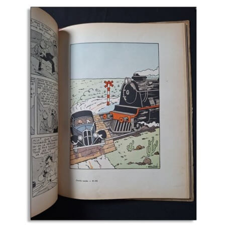 Tintin T.06 - L'oreille cassée N&B (A18 - grande image) - C - 1942