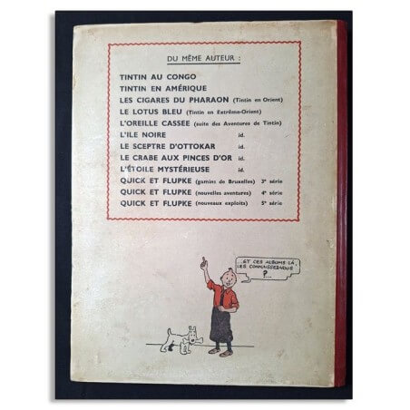 Tintin T.06 - L'oreille cassée N&B (A18 - grande image) - C - 1942