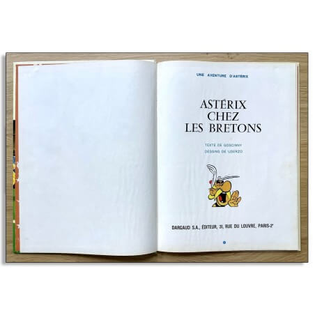 Astérix T.08 - Astérix chez les Bretons - Numérotation des pages particulière - C - EO - 1966