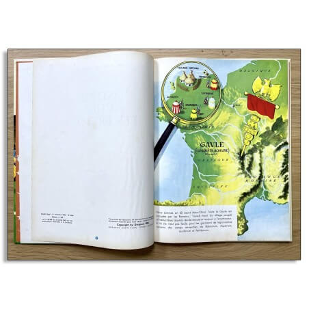 Astérix T.08 - Astérix chez les Bretons - Numérotation des pages particulière - C - EO - 1966