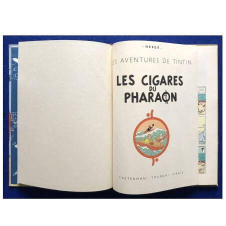 Tintin T.04 - Les cigares du Pharaon (B15 belge) - EO couleurs - C - 1955