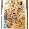 Manara original couleur / Signé / 40 cm x 30 cm