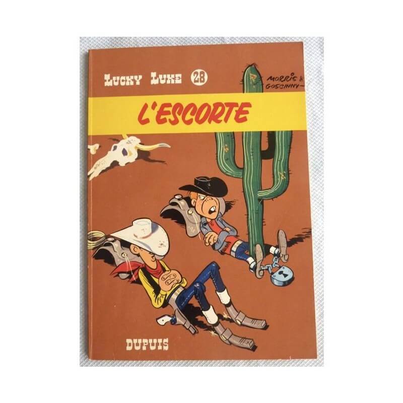 Lucky Luke T.28 - L'Escorte - B - 1 Album - EO - 1966