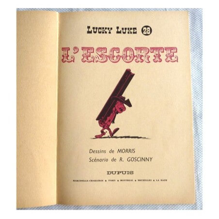 Lucky Luke T.28 - L'Escorte - B - 1 Album - EO - 1966