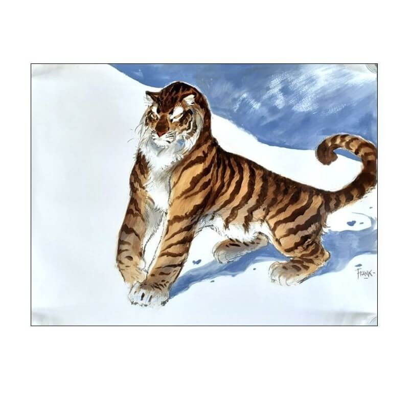 Frank Pé / Tigre /  100 X 75 cm / Original