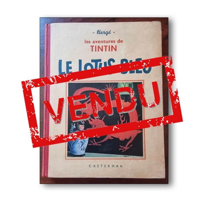 Tintin / Le lotus bleu / 1939 / Dos A9
