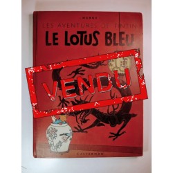 Le Lotus bleu EO Couleur B1 1946  Le Lotus Bleu édition originale couleur. Papier bois.Cahier superbe d'un point de vue général