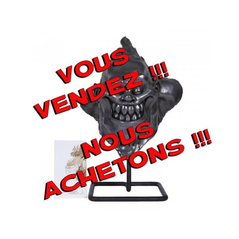 Tête Hébus enchanté Tarquin & Boulesteix Le troll "Hébus enchanté" - héro de la célèbre bd "Lanfeust de Troy"Exemplaire 11 su Tête Hébus enchanté Tarquin & Boulesteix Le troll "Hébus enchanté" - héro de la célèbre bd "Lanfeust de Troy"Exemplaire 11 su