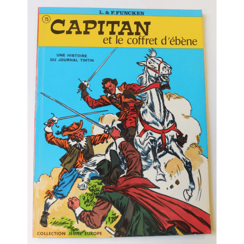 Capitan T.05 - Capitan et le coffret d’ébène + ex-libris signé - B - EO - 1972 L. & F. Funken - T. 05 de la série Capitan « Ca Capitan T.05 - Capitan et le coffret d’ébène + ex-libris signé - B - EO - 1972 L. & F. Funken - T. 05 de la série Capitan « Ca