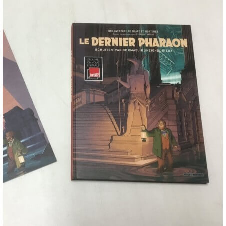 Blake & Mortimer - Le Dernier Pharaon + dossier de Presse + dédicace-tampon - C - 1 Album - EO - 2019  Le chef d'oeuvre de F. S
