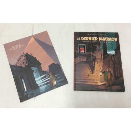Blake & Mortimer - Le Dernier Pharaon + dossier de Presse + dédicace-tampon - C - 1 Album - EO - 2019  Le chef d'oeuvre de F. S