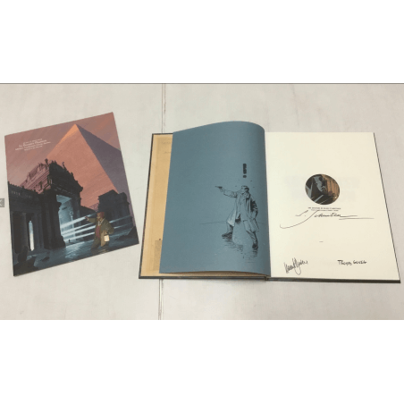 Blake & Mortimer - Le Dernier Pharaon + dossier de Presse + dédicace-tampon - C - 1 Album - EO - 2019  Le chef d'oeuvre de F. S