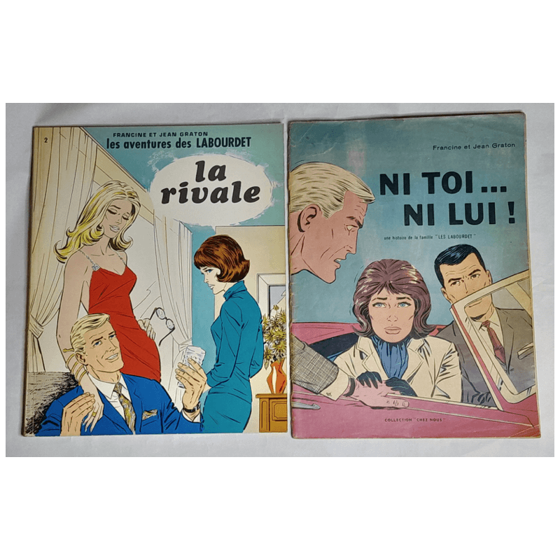 Les Labourdet T1 + T2 - 2x B - 2 Album - EO - 1967/1970 LES Labourdet NI toi NI lui & La Rivale TOME 1 1967 EO und Band 2 1970 Les Labourdet T1 + T2 - 2x B - 2 Album - EO - 1967/1970 LES Labourdet NI toi NI lui & La Rivale TOME 1 1967 EO und Band 2 1970